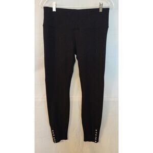 Westbound Women's Rayon/Nylon/Spandex Ankle Snap Legging/Pant Size M Black